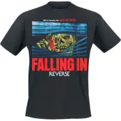 Falling In Reverse T-shirt - Walking Dead - S 4XL - för Herr - svart