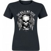 The Walking Dead T-shirt - Wings And Skull - M - för Dam - svart