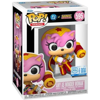 Sonic The Hedgehog - Sonic x Justice League - Amy As Wonder Woman Vinyl Figur 595 - Funko Pop! - Funko Shop Europe