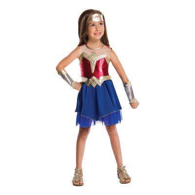 Wonder Woman Justice League Barn Maskeraddräkt - Large