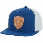 World Of Warcraft Alliance Leather Emblem Hat SnapBack Blue/White