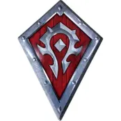 World Of Warcraft - gaming Metall-skyltar - Horde Shield - för None - silver/röd