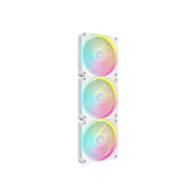 CORSAIR iCUE Link LX120 RGB Starter Kit Fläkt 3-pack Vit 120 mm
