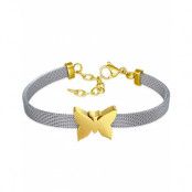 Mesh Link Bracelet with Butterfly - Armband