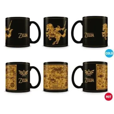 Mug Zelda Map/Silhouette Heat Change 315ml