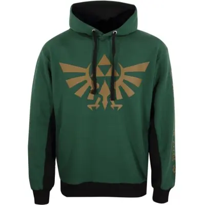 The Legend Of Zelda - gaming Luvtröja - Hyrule and Symbols - M XXL - för  mörkgrön