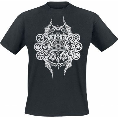 The Legend Of Zelda - gaming T-shirt - Emblem - S XXL - för Herr - svart