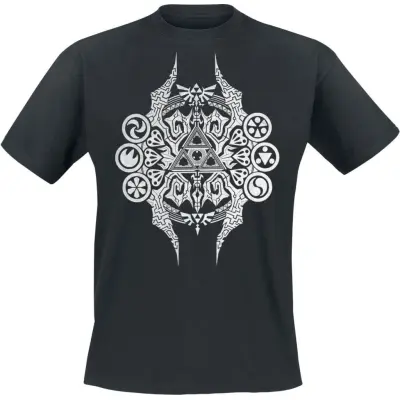 The Legend Of Zelda - gaming T-shirt - Emblem - S XL - för Herr - svart