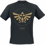 The Legend Of Zelda - gaming T-shirt - Hyrule Crest - S XXL - för Herr - svart