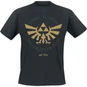 The Legend Of Zelda - gaming T-shirt - Hyrule Crest - S XXL - för Herr - svart