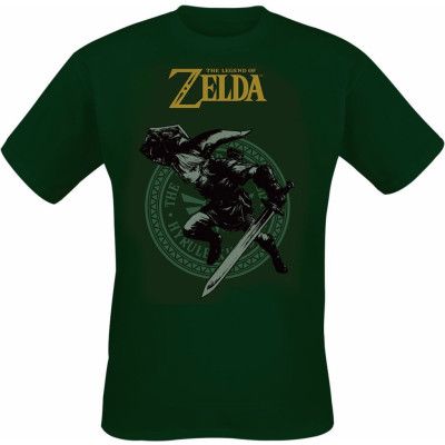 The Legend Of Zelda - gaming T-shirt - Link - S XXL - för Herr - grön