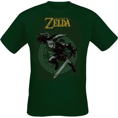 The Legend Of Zelda - gaming T-shirt - Link - S XXL - för Herr - grön