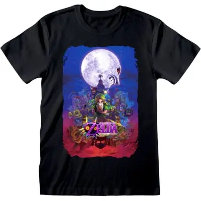 The Legend Of Zelda - gaming T-shirt - Majoras Mask - S XXL - för  svart