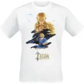The Legend Of Zelda - gaming T-shirt - Poster - XL XXL - för Herr - vit
