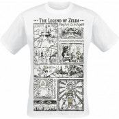 The Legend Of Zelda - gaming T-shirt - Zeichnung - S XXL - för Herr - vit