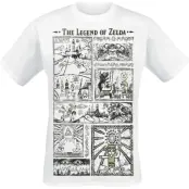 The Legend Of Zelda - gaming T-shirt - Zeichnung - S XXL - för Herr - vit