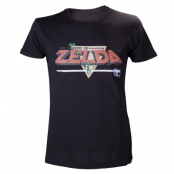 Zelda Classic Logo Black Tshirt Size L