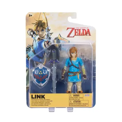 Zelda Figur Link with Master Sword and Shield - Zelda -  Leksaksaffären