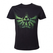 Zelda Green Triforce Logo Tshirt Size L