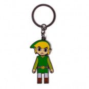 Zelda Link With Movable Head Metal Keychain