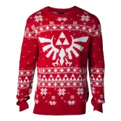 Zelda Triforce Eagle Stickad Jultröja - X-Large