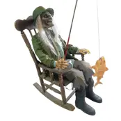 Gungande Fiskare Zombie Animerad Prop