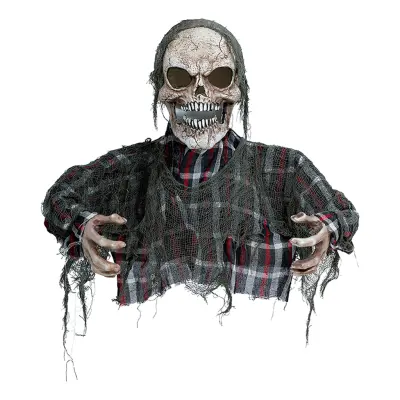 Animerad Zombie Halvkropp med Ljud & Ljus Prop