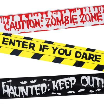 Avspärrningsband Halloween - 3-pack