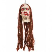 Beheaded Redhead Zombie - Hängande Dekoration med Ljus och Ljud 25 cm