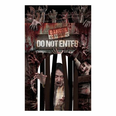 Dörrdekoration med Gardin Zombie