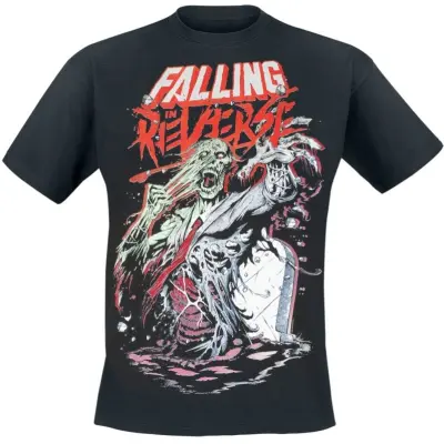 Falling In Reverse T-shirt - Grave Zombie - S 4XL - för Herr - svart
