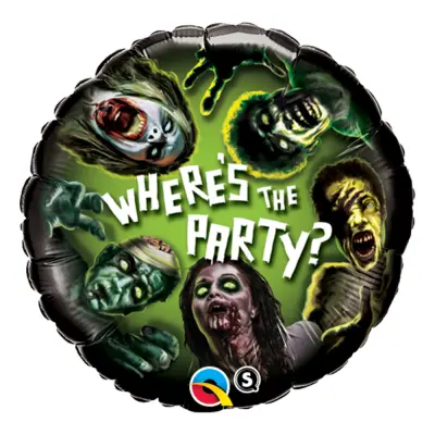 Folieballong Zombie Where's The Party