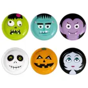 Halloween Monster Pappersassiette 18cm 6-pack