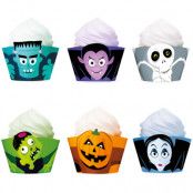 Hallowen Monster Muffinsformar 6-pack