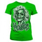 Happy Zombie Monroe Girly T-Shirt, Girly T-Shirt