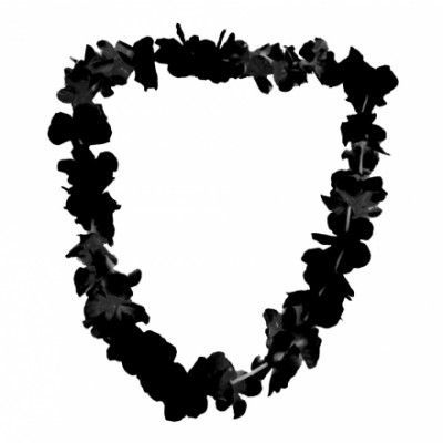 Hawaiikrans Svart