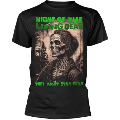 Night Of The Living Dead T-shirt - Zombie F2 - S 3XL - för Herr - svart