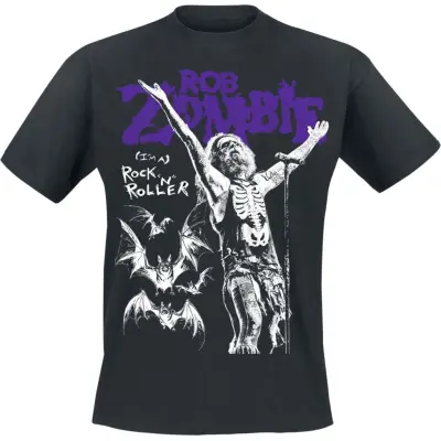 Rob Zombie T-shirt - Bats RNR - S 4XL - för Herr - svart