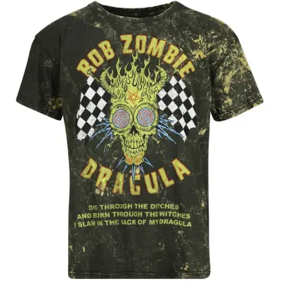 Rob Zombie T-shirt - Dragula Racing - S 4XL - för Herr - brun