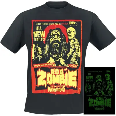 Rob Zombie T-shirt - Ghoularama - Glow In The Dark - S 5XL - för Herr - svart