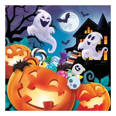 Servetter Halloweenkalas - 12-pack