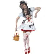 SKRÄCKZOMBIE/FLICKA FRÅN LANDET-DRÄKT M