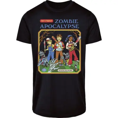 Steven Rhodes - Fun T-shirt - My First Zombie Apocalypse - S 4XL - för Herr - svart