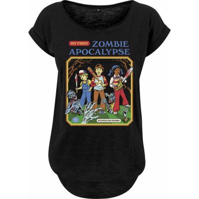 Steven Rhodes - Fun T-shirt - My First Zombie Apocalypse - S 5XL - för Dam - svart