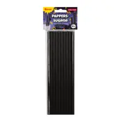 Svarta Papperssugrör - 20-pack