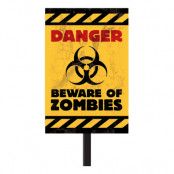 Varning för Zombies Skylt