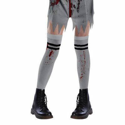Zombie Cheerleader Strumpor Barn - One Size