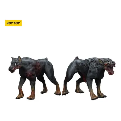 Zombie Dark Source Action Figures 2-Pack Police Dogs 8 cm