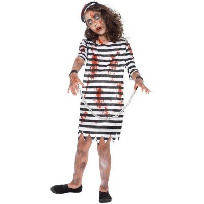 Zombie Fånge Klänning Barn S