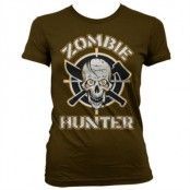 Zombie Hunter Girly T-Shirt, Girly T-Shirt